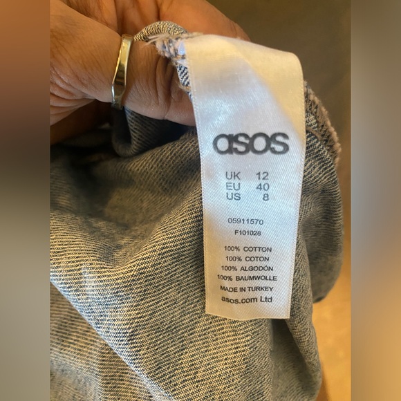 Oversized boxy cropped denim jacket - Picture 4 of 5